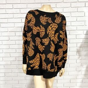 Farm Rio‎ Black Bananica Sweater - Size Medium